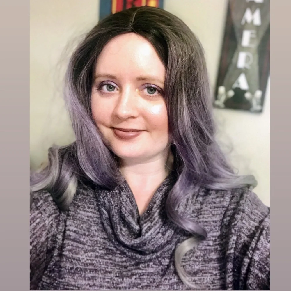 🆕 Ombré Synthetic Wig 💜🖤 - Picture 9 of 10